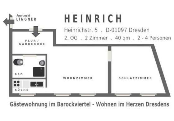 Grunsriss Fewo HEINRICH