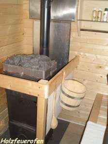 Finnische Holzofen-Sauna